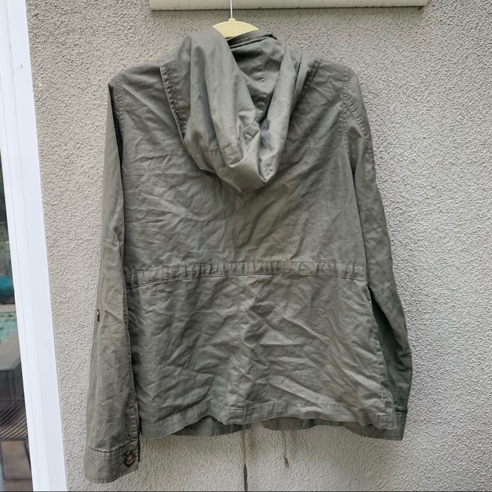 SALE Rubbish Olive Green Jacket w Hoodie Size XL - Picture 6 of 9